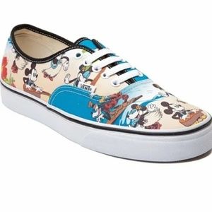 Vans X Disney Tropical/Hawaiian/Aloha Authentic Style Lace Up Low Sneaker - Sz 9
